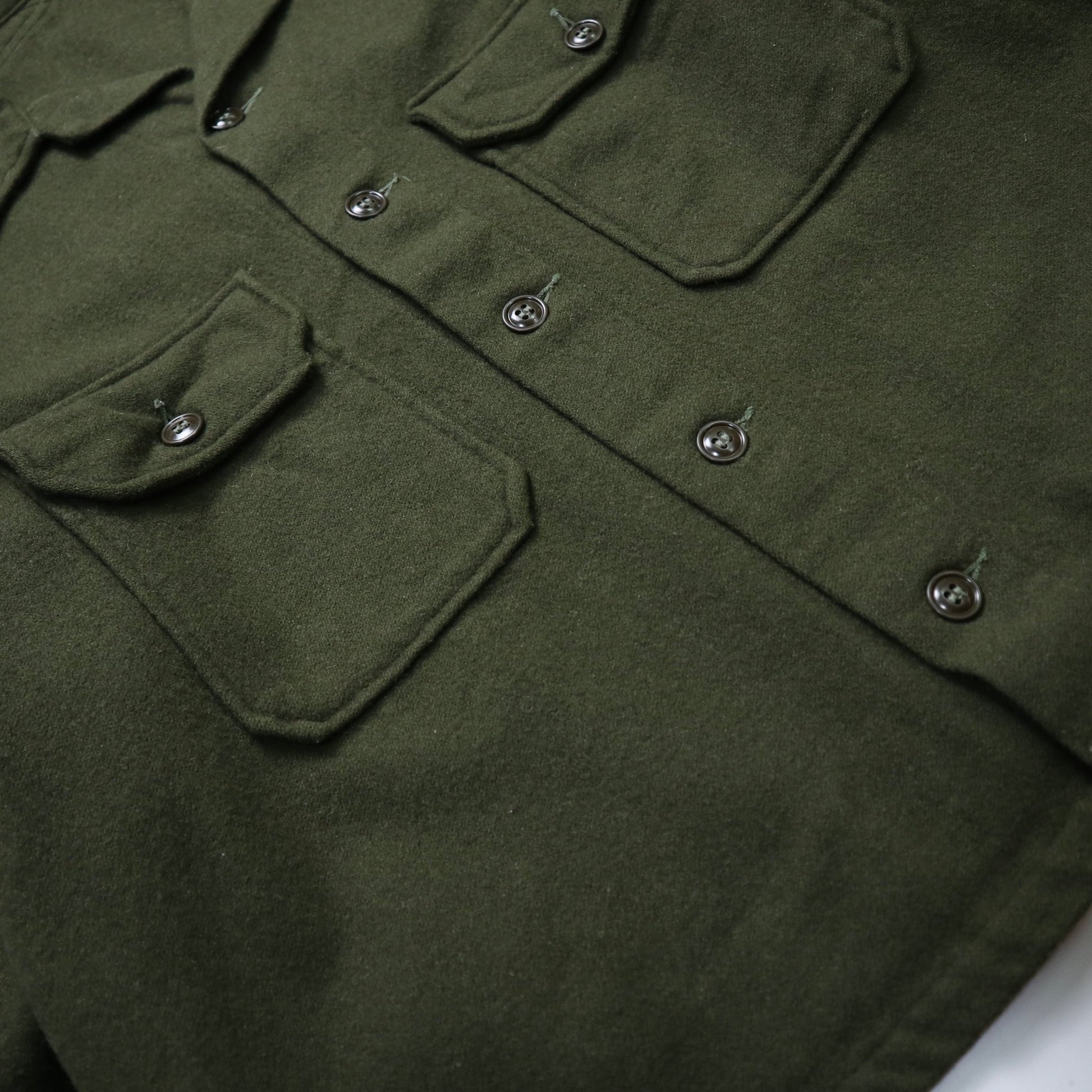 1950s OG - 108 US Army Wool Field Shirt 橄欖綠羊毛襯衫（1） - 富士鳥古著