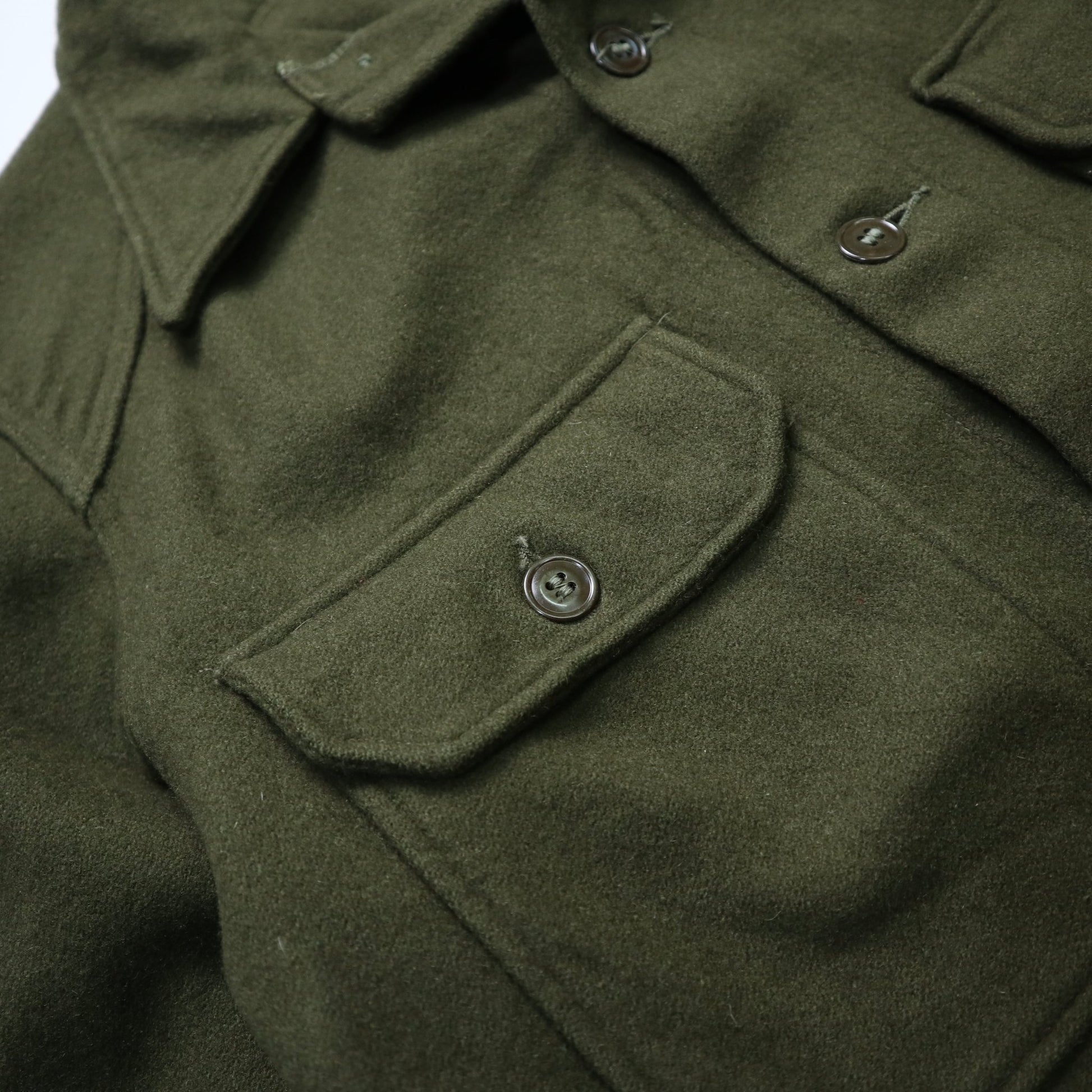 1950s OG - 108 US Army Wool Field Shirt 橄欖綠羊毛襯衫（3） - 富士鳥古著