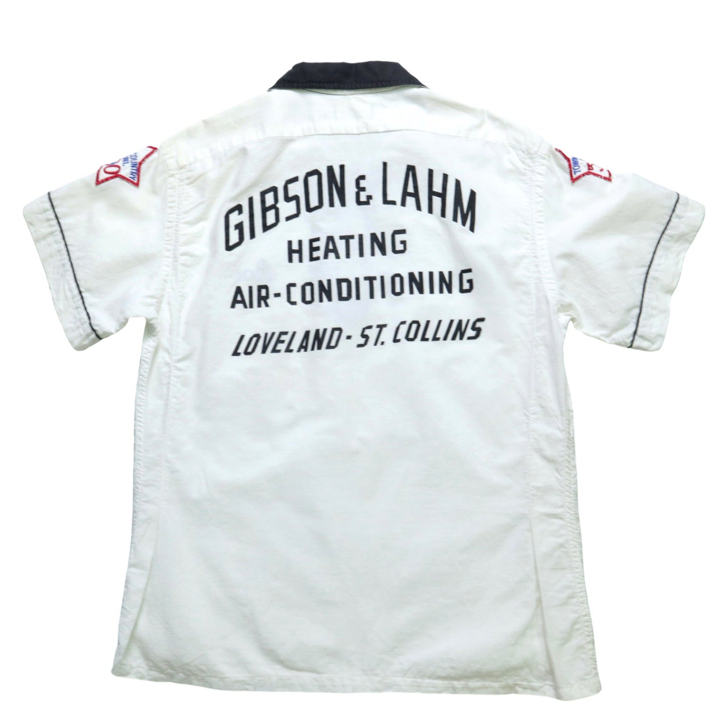 1960s Hilton 美國製 白色保齡球襯衫 Bowling Shirt - 富士鳥古著