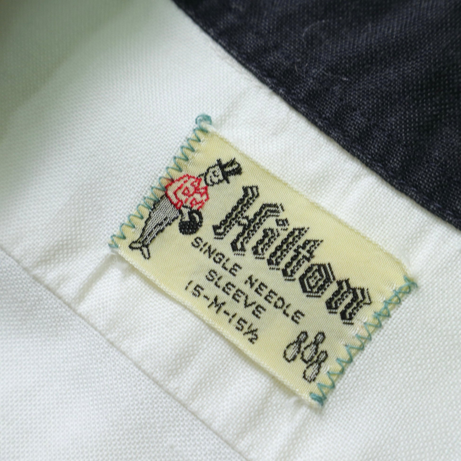 1960s Hilton 美國製 白色保齡球襯衫 Bowling Shirt - 富士鳥古著