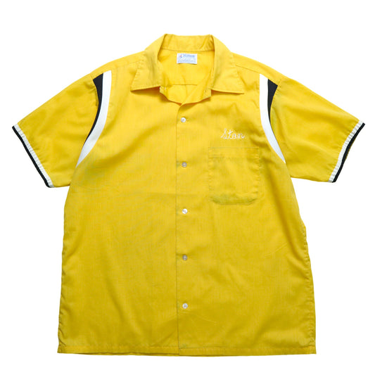 1970s Hilton 美國製 黃色保齡球襯衫 Bowling Shirt - 富士鳥古著