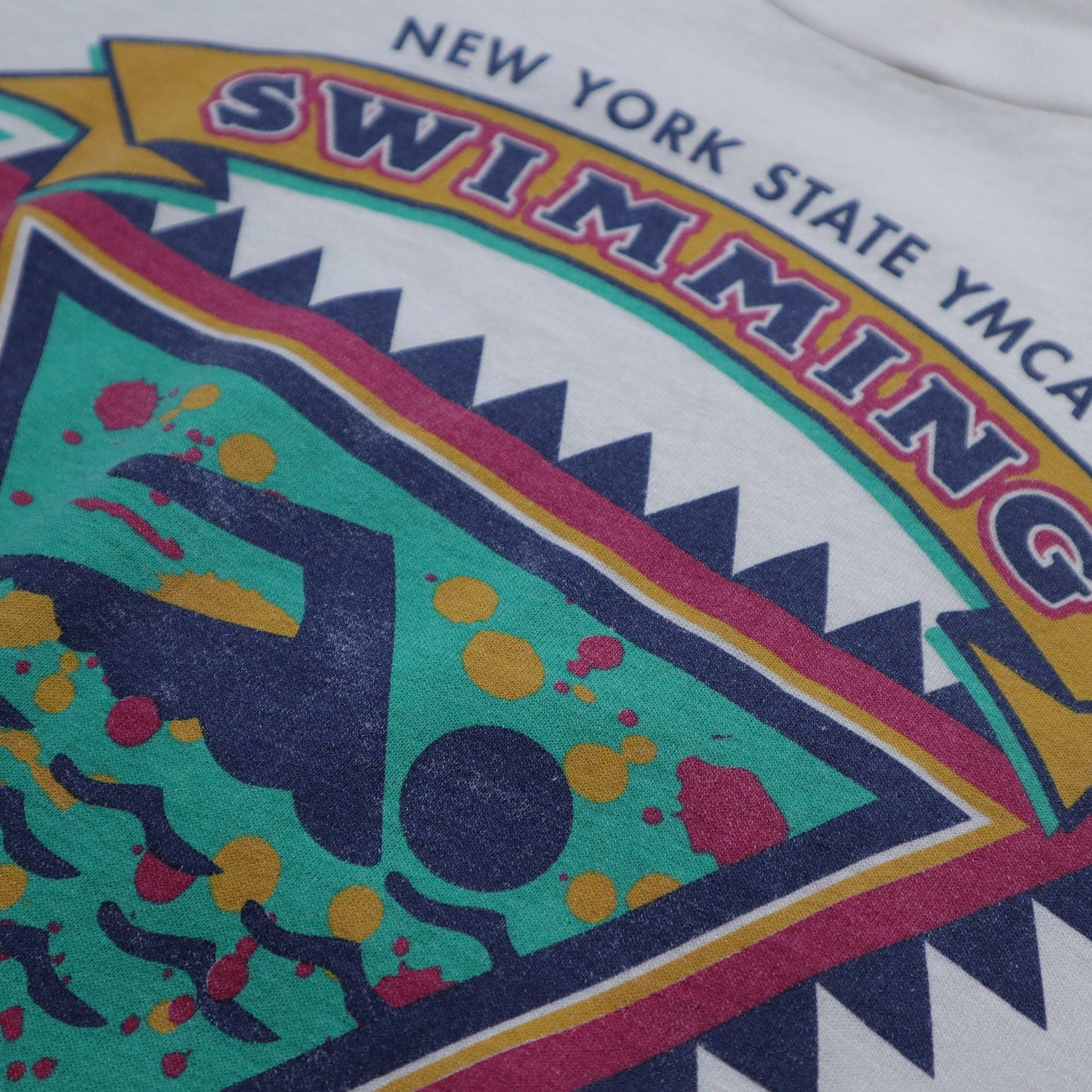 1996 美國製 New York Swimming T-Shirt - 富士鳥古著