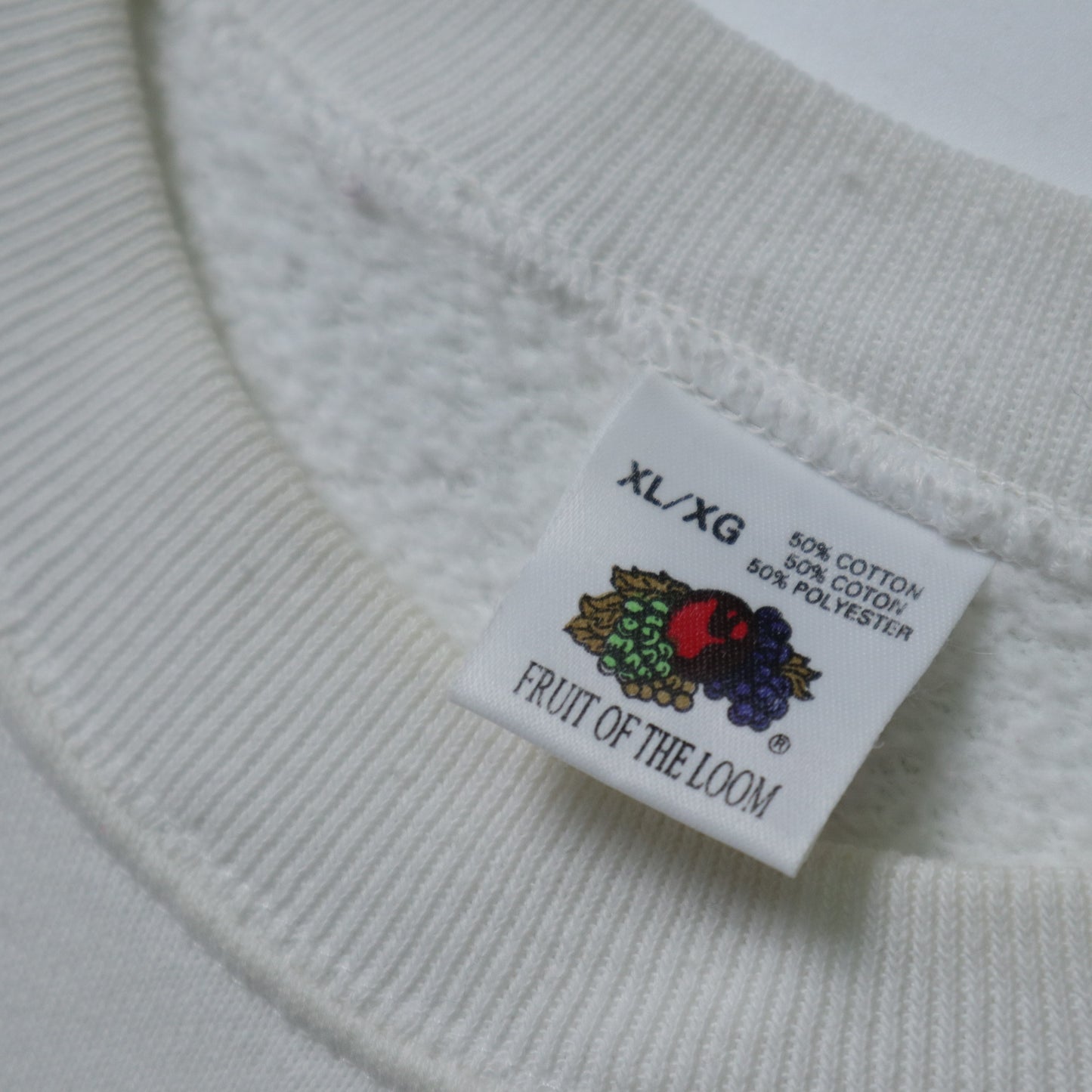 80s Fruit brand Irish-made women's road running offset sweatshirt