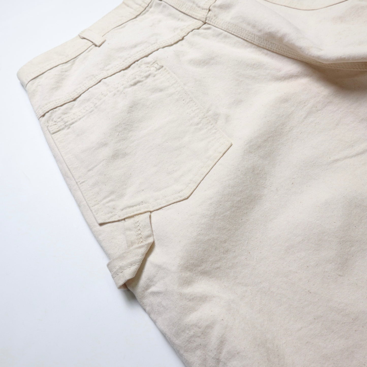 (36W) 80's Key American-made off-white work pants Talon zipper