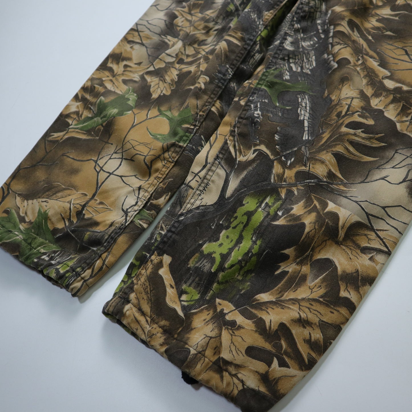 (30-37W) 90s American-made Hunt Safe jungle camouflage maple leaf hunting pants
