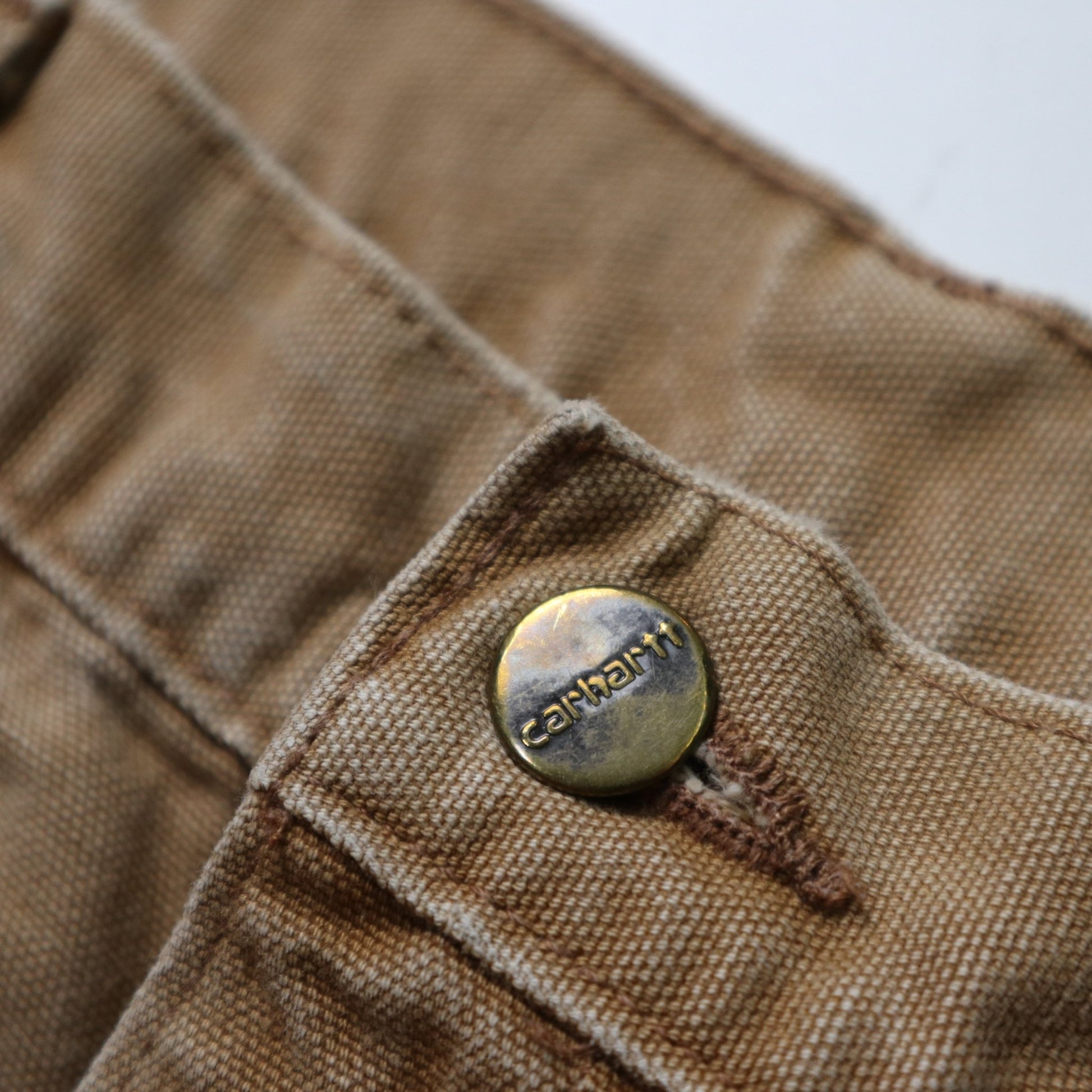 (30W)Carhartt 美國製 卡其色工作褲 Double Knee pants - 富士鳥古著