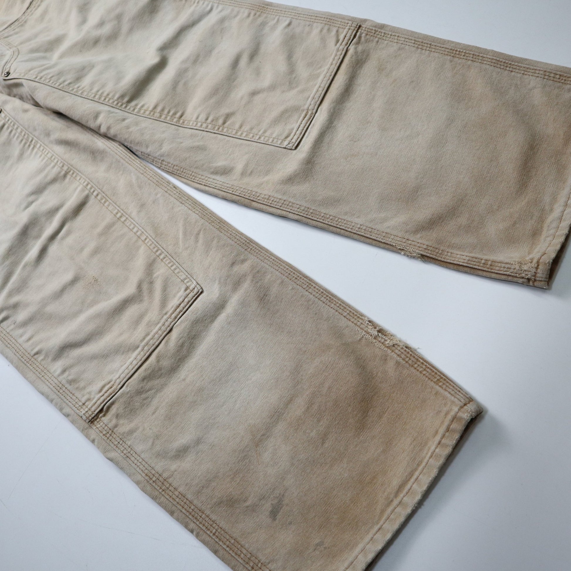 (30W)Carhartt 美國製 卡其色工作褲 Double Knee pants - 富士鳥古著