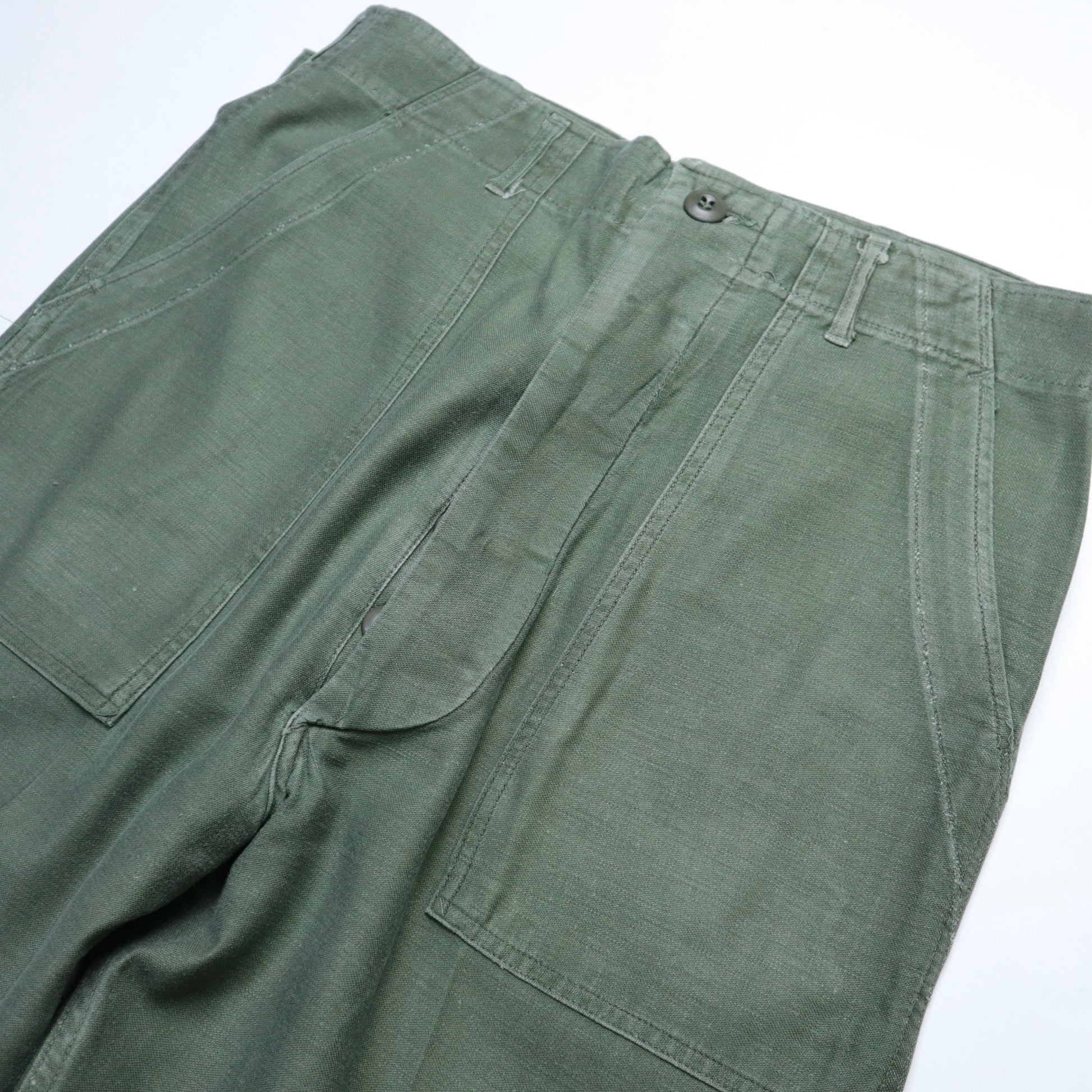 (31W) 70s US ARMY OG107 Utility Fatigue Pants - 富士鳥古著