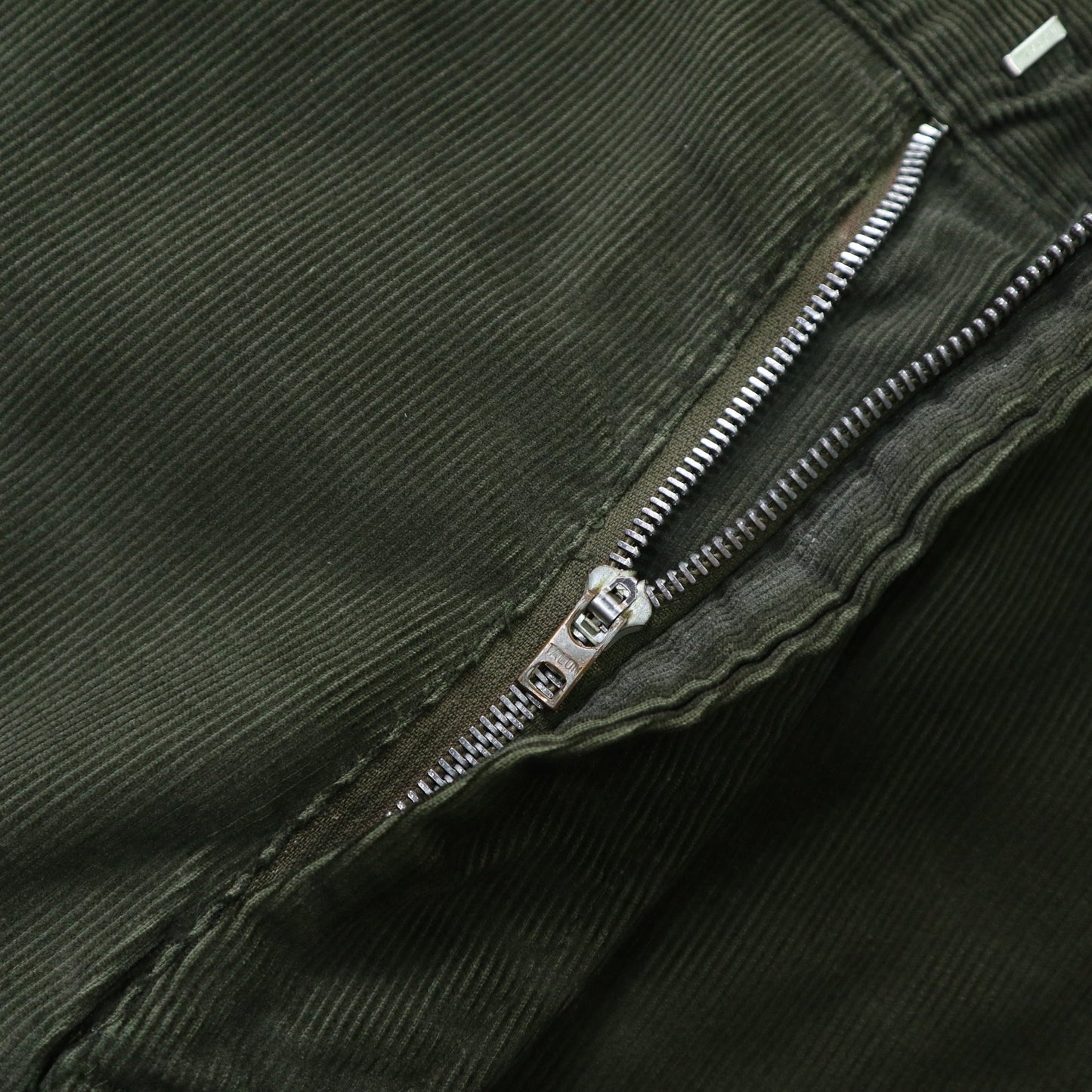 (32W) 70s Sears 美國製 墨綠色燈芯絨工作褲 Talon拉鍊 - 富士鳥古著