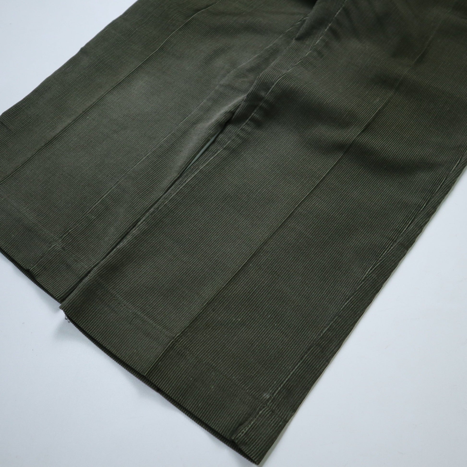 (32W) 70s Sears 美國製 墨綠色燈芯絨工作褲 Talon拉鍊 - 富士鳥古著