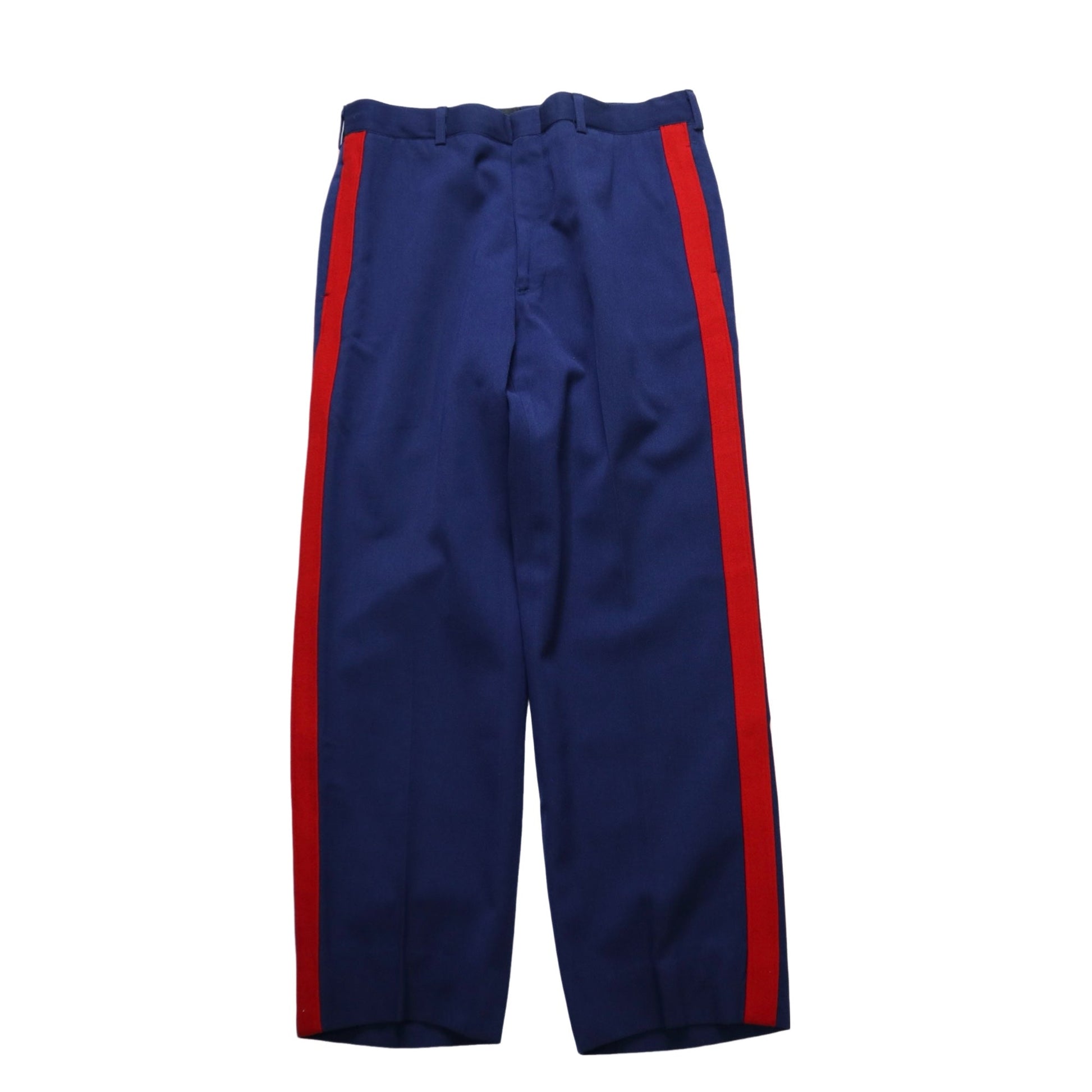 （32W) 80s US Marine Corps 藍色羊毛禮褲 Gabardine wool - 富士鳥古著