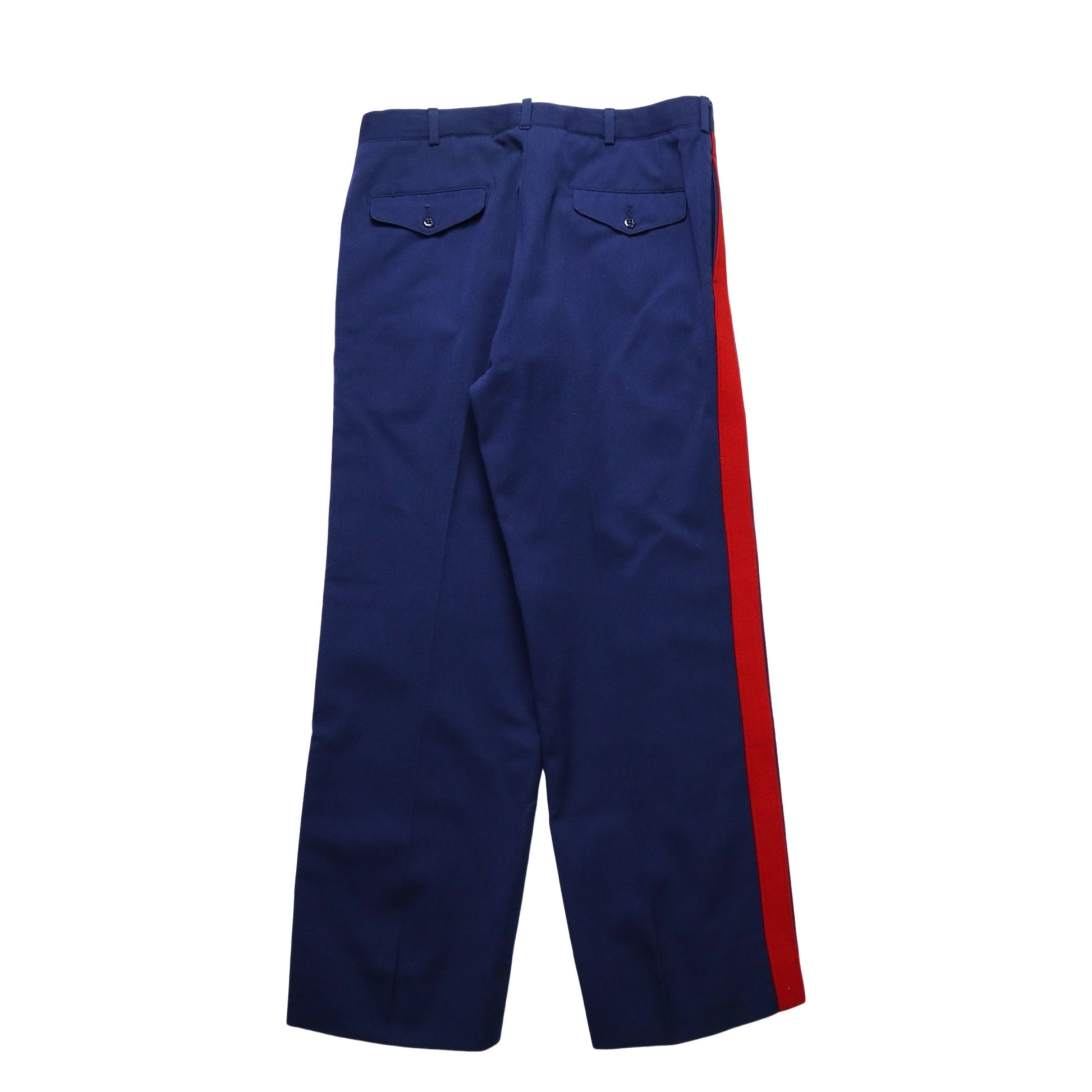（32W) 80s US Marine Corps 藍色羊毛禮褲 Gabardine wool - 富士鳥古著