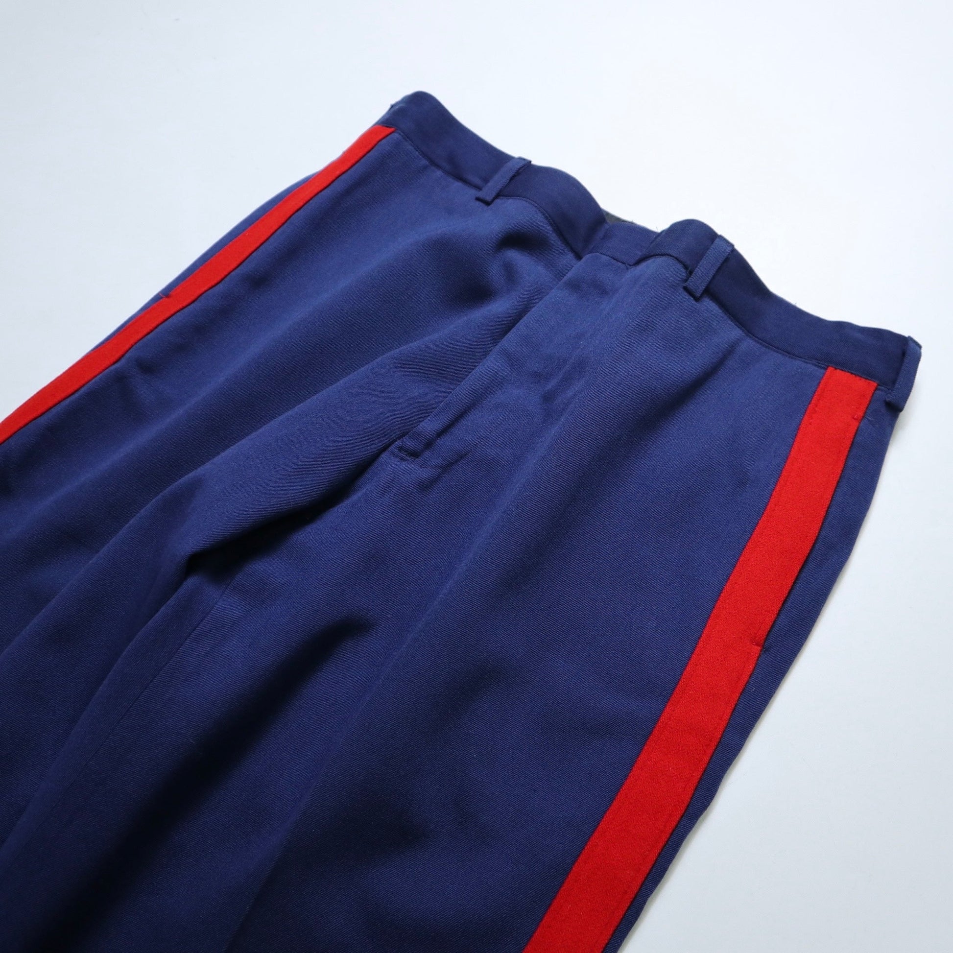 （32W) 80s US Marine Corps 藍色羊毛禮褲 Gabardine wool - 富士鳥古著