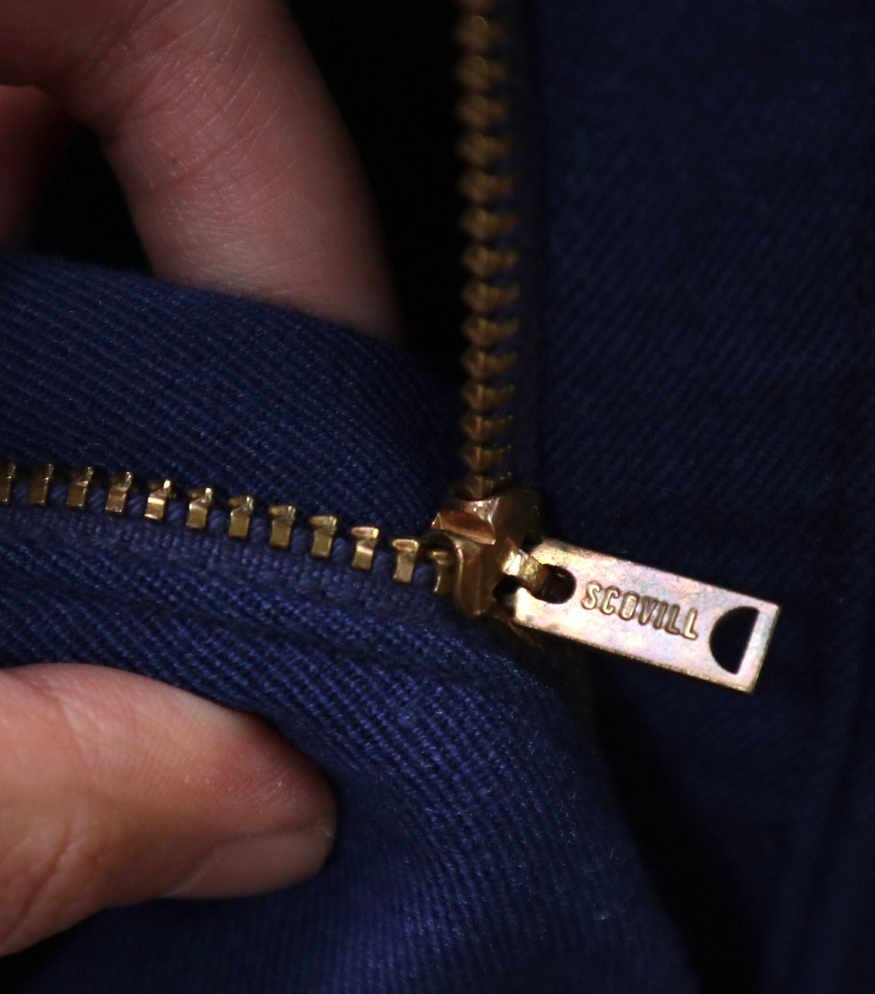 （32W) 80s US Marine Corps 藍色羊毛禮褲 Gabardine wool - 富士鳥古著