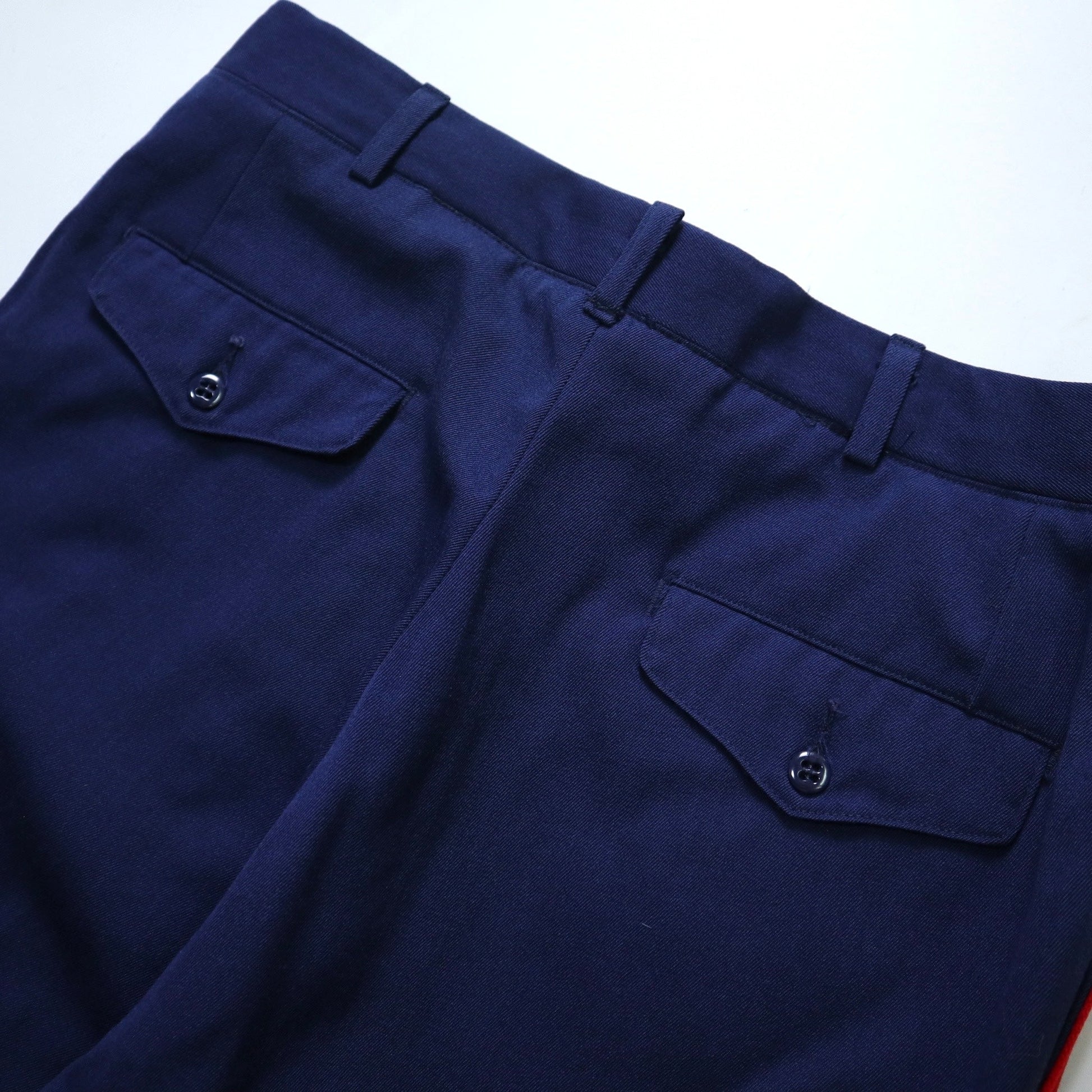 （32W) 80s US Marine Corps 藍色羊毛禮褲 Gabardine wool - 富士鳥古著
