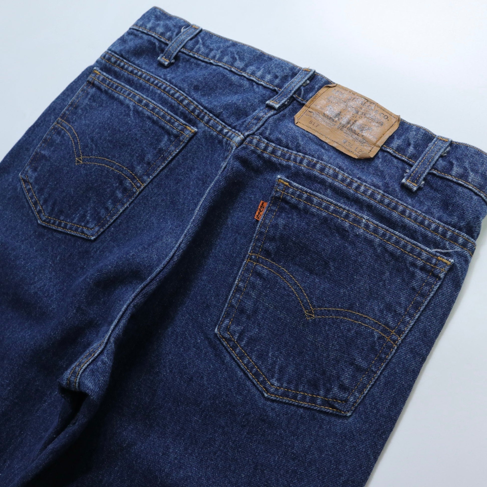 (32W)80 - 90s Levi’s 517 美國製 丹寧靴型褲 牛仔褲 - 富士鳥古著