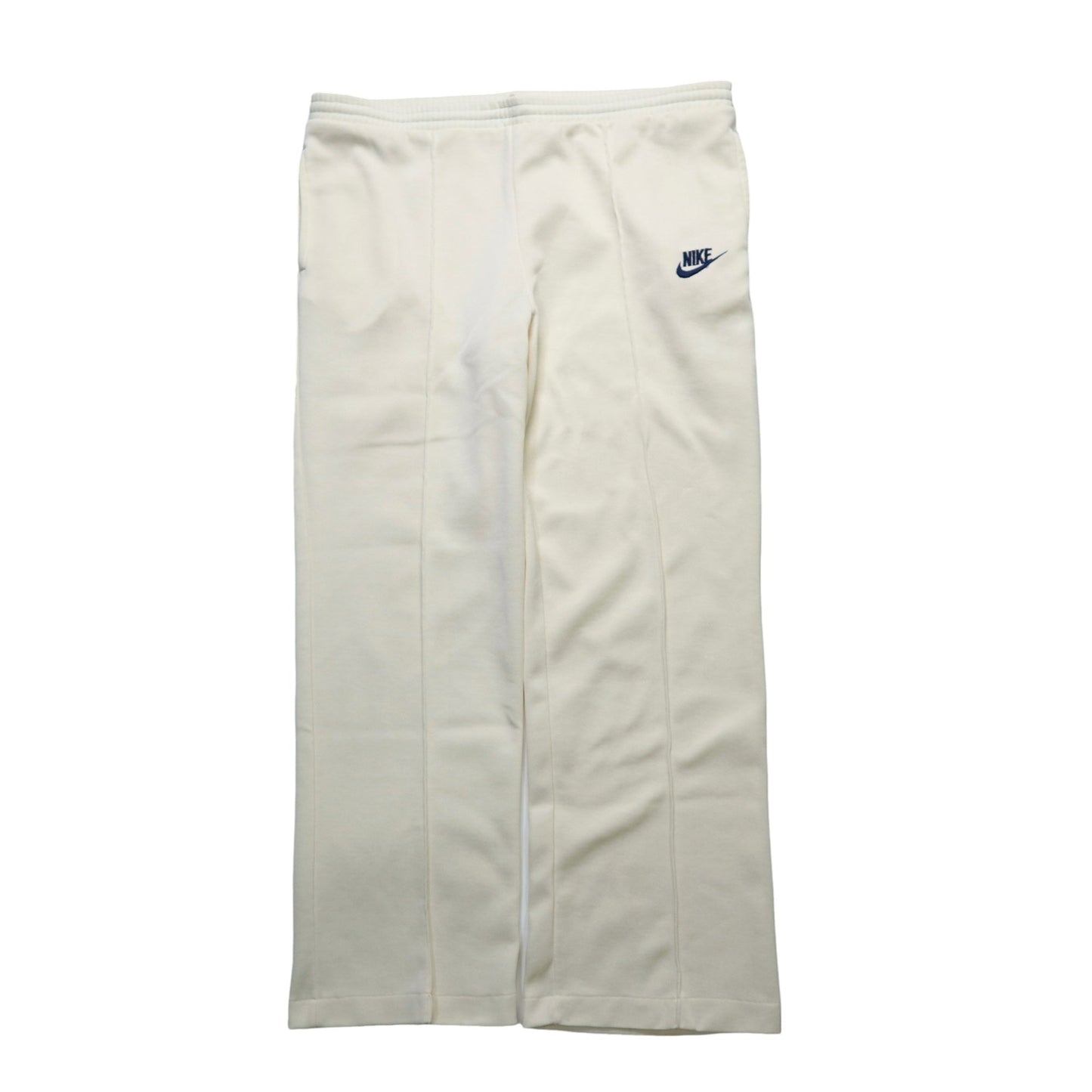 （33 - 38W) 70 - 80s NIKE 奶油白運動長褲 - 富士鳥古著