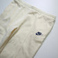 （33 - 38W) 70 - 80s NIKE 奶油白運動長褲 - 富士鳥古著