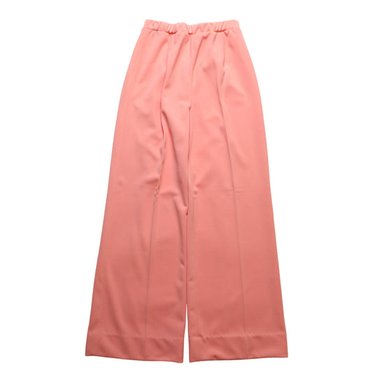 (24-30W)70s Montgomery Ward orange-pink polyester trousers