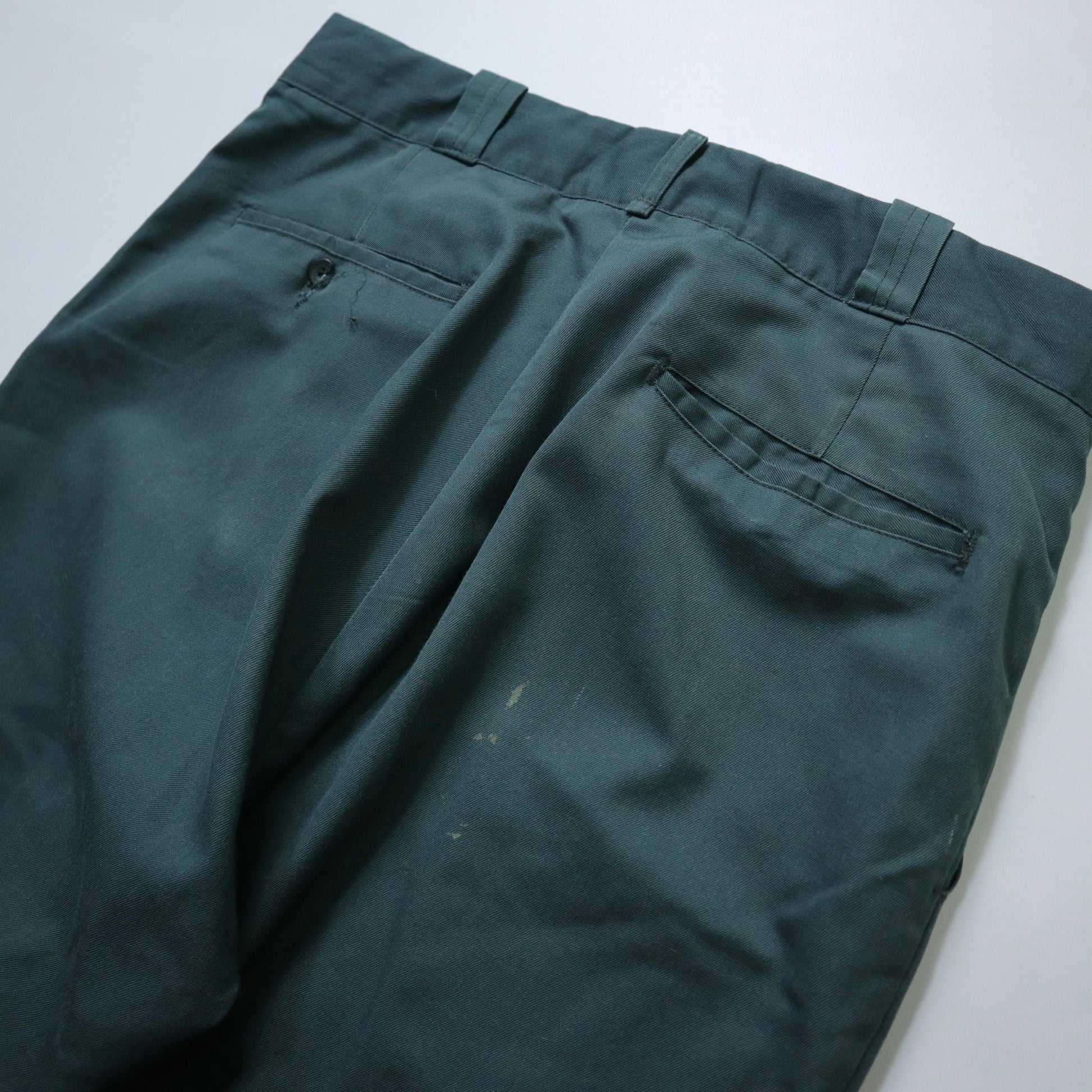 （33W) 60 - 70s OSHKOSH B'GOSH 綠色工作褲 Scovill拉鍊 - 富士鳥古著