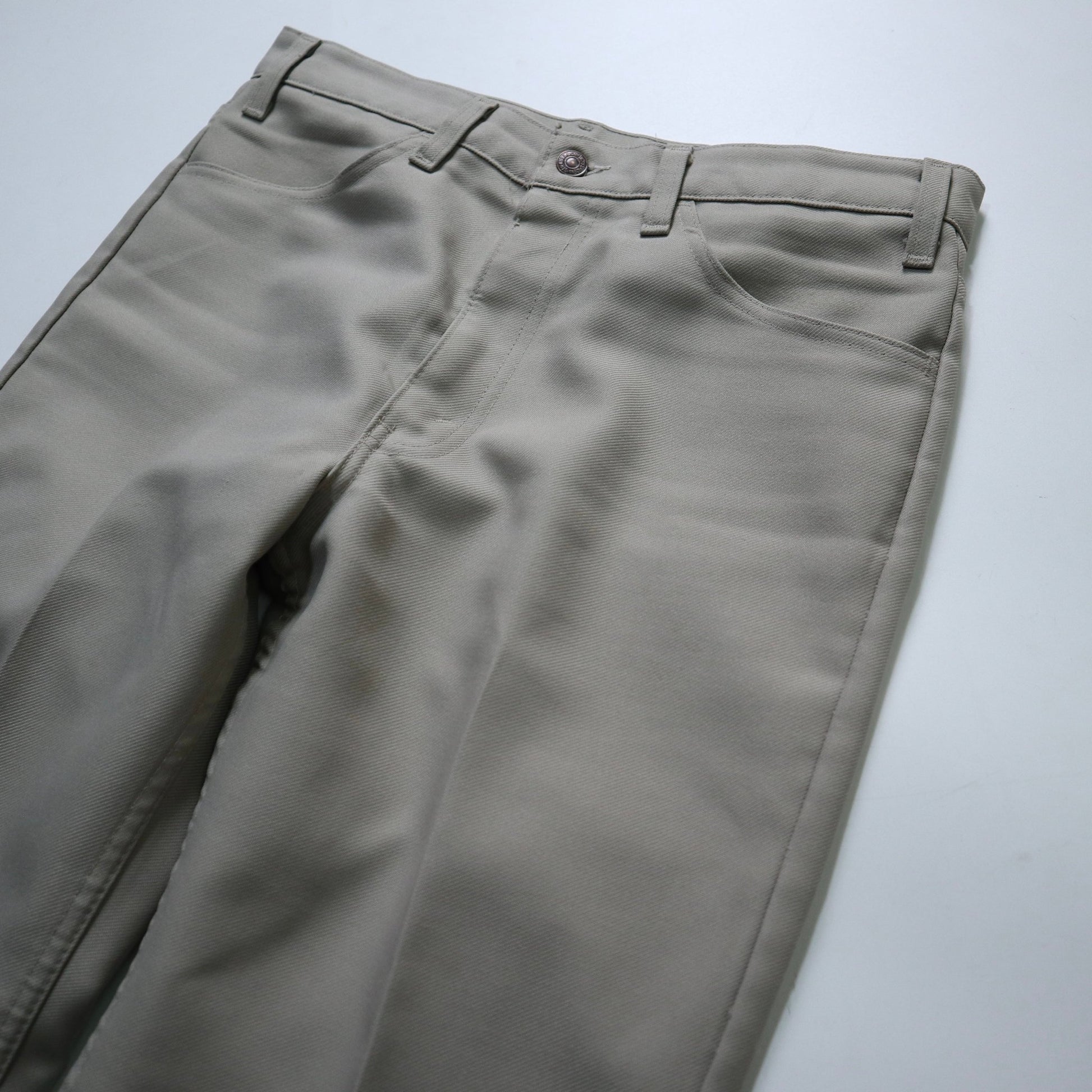 （33W) 80s Levi’s 517 美國製 卡其色靴型褲 - 富士鳥古著