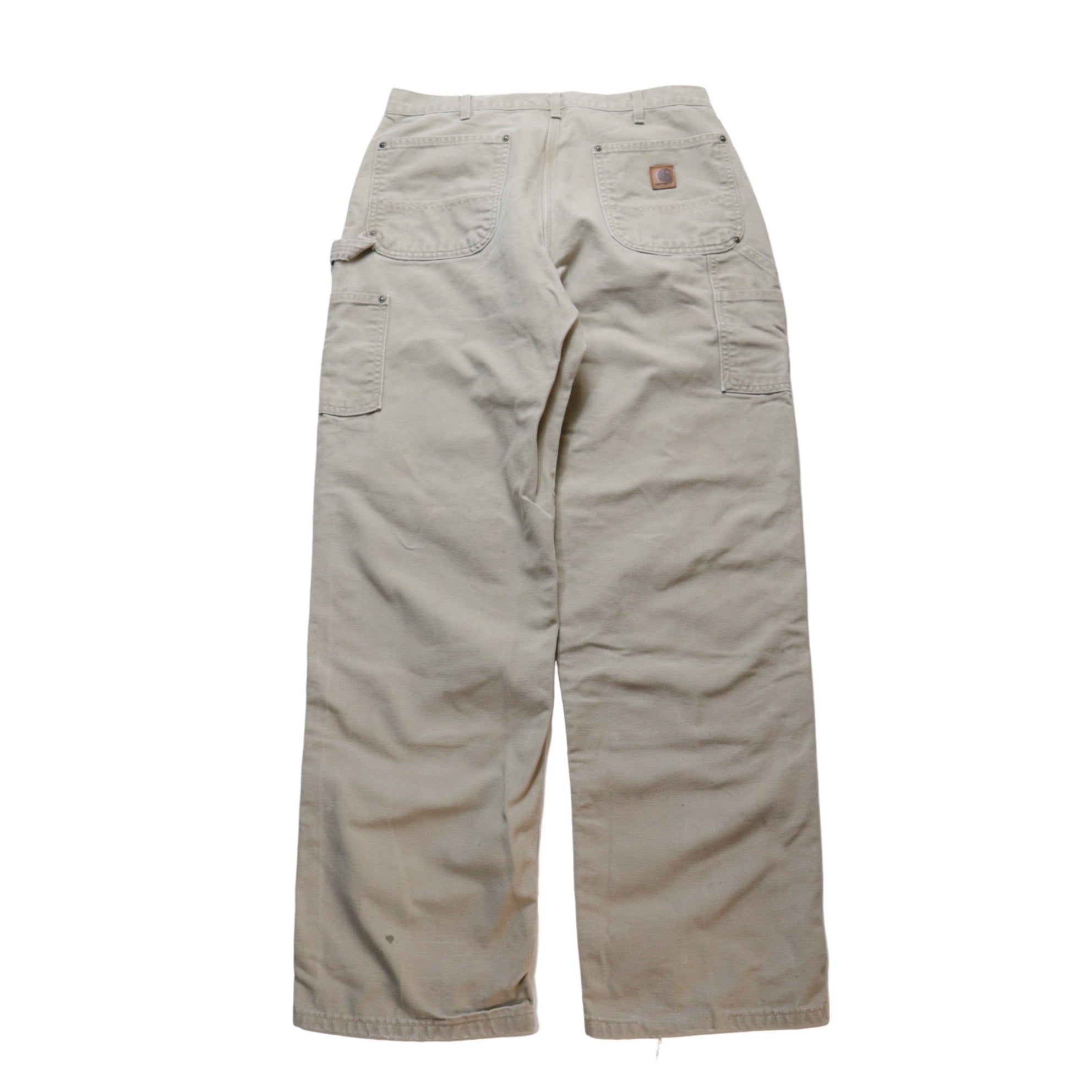 (33W) Carhartt American-made Double knee light khaki work pants