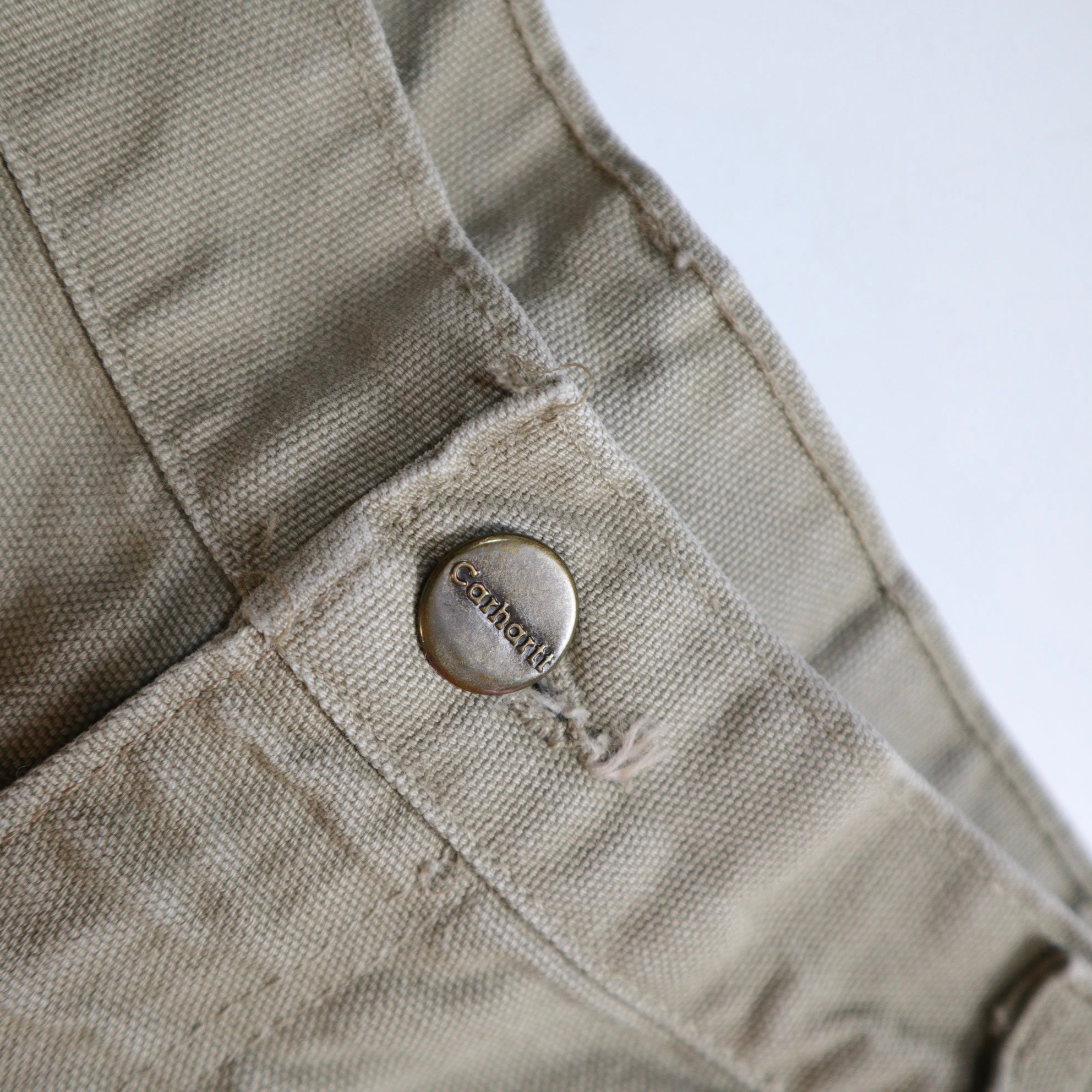 (33W) Carhartt American-made Double knee light khaki work pants