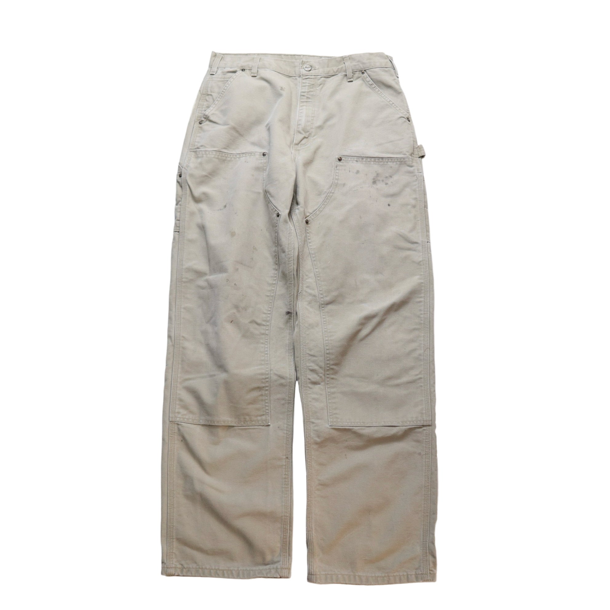 (33W) Carhartt American-made Double knee light khaki work pants