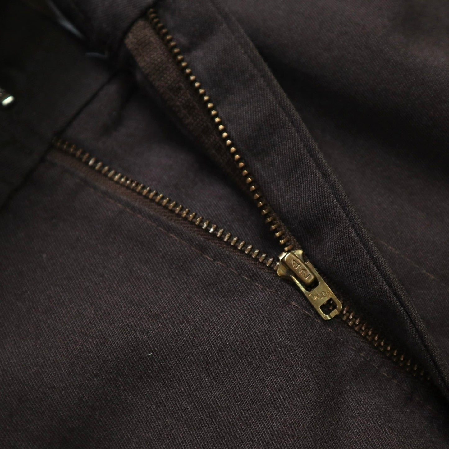 (34W) 70s Oshkosh B’Gosh 美國製 咖啡色工作褲 Talon拉鍊 - 富士鳥古著