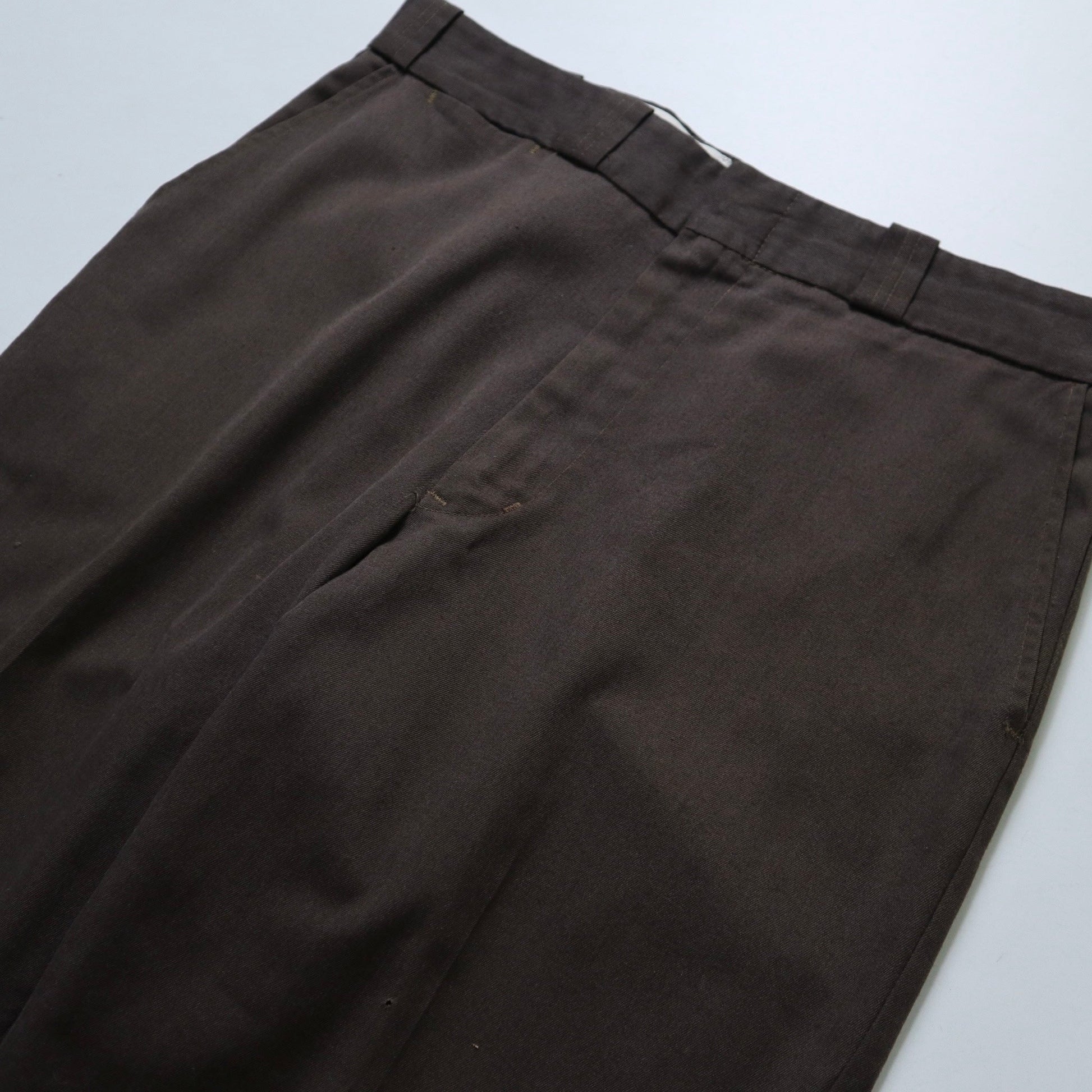 (34W) 70s Oshkosh B’Gosh 美國製 咖啡色工作褲 Talon拉鍊 - 富士鳥古著