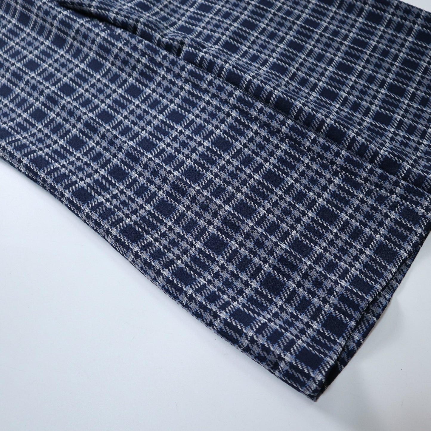 （34W) 70s Sears KINGS ROAD Doubel Knit 格紋靴型褲 - 富士鳥古著