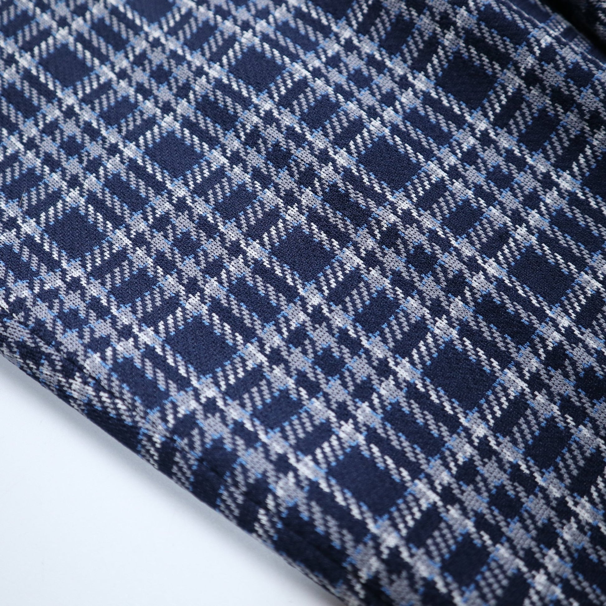 （34W) 70s Sears KINGS ROAD Doubel Knit 格紋靴型褲 - 富士鳥古著