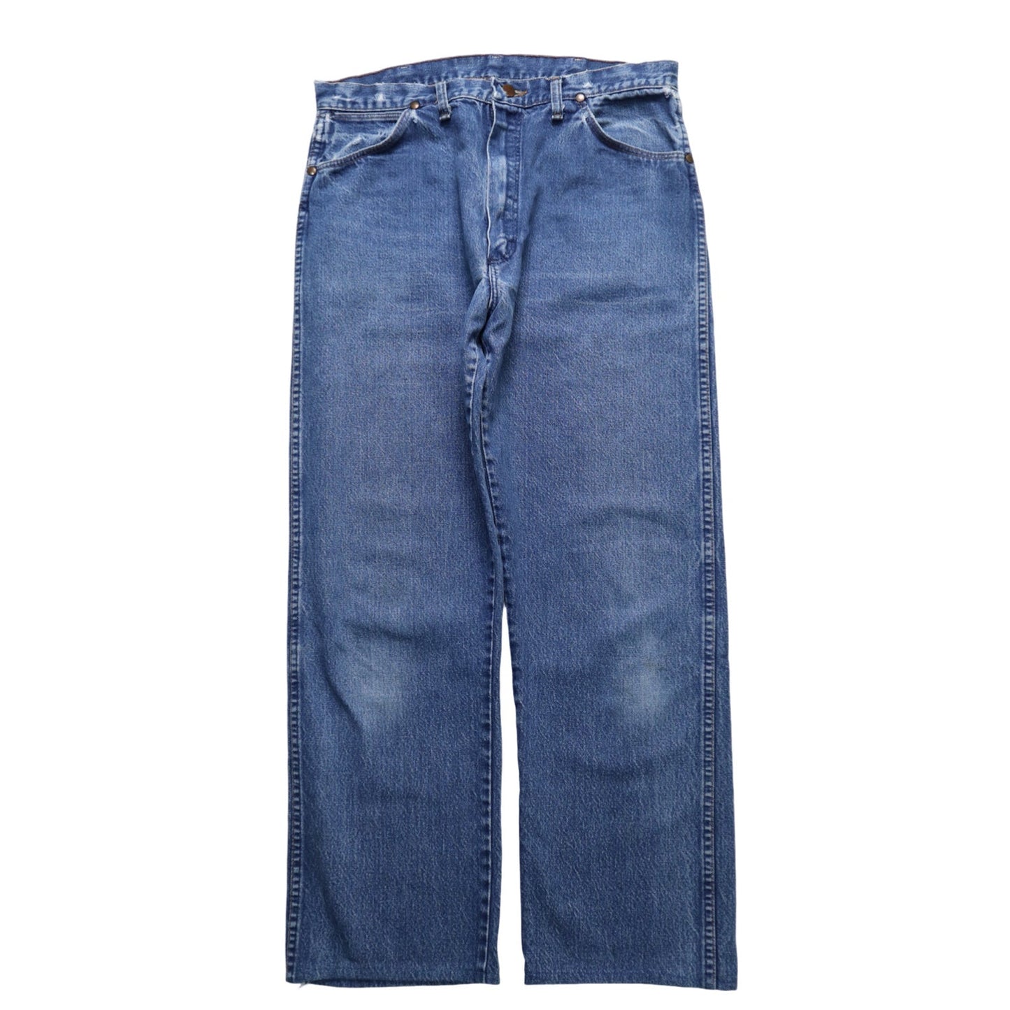 （34W) 70s Wrangler 13MWZ 藍哥直筒牛仔褲 - 富士鳥古著