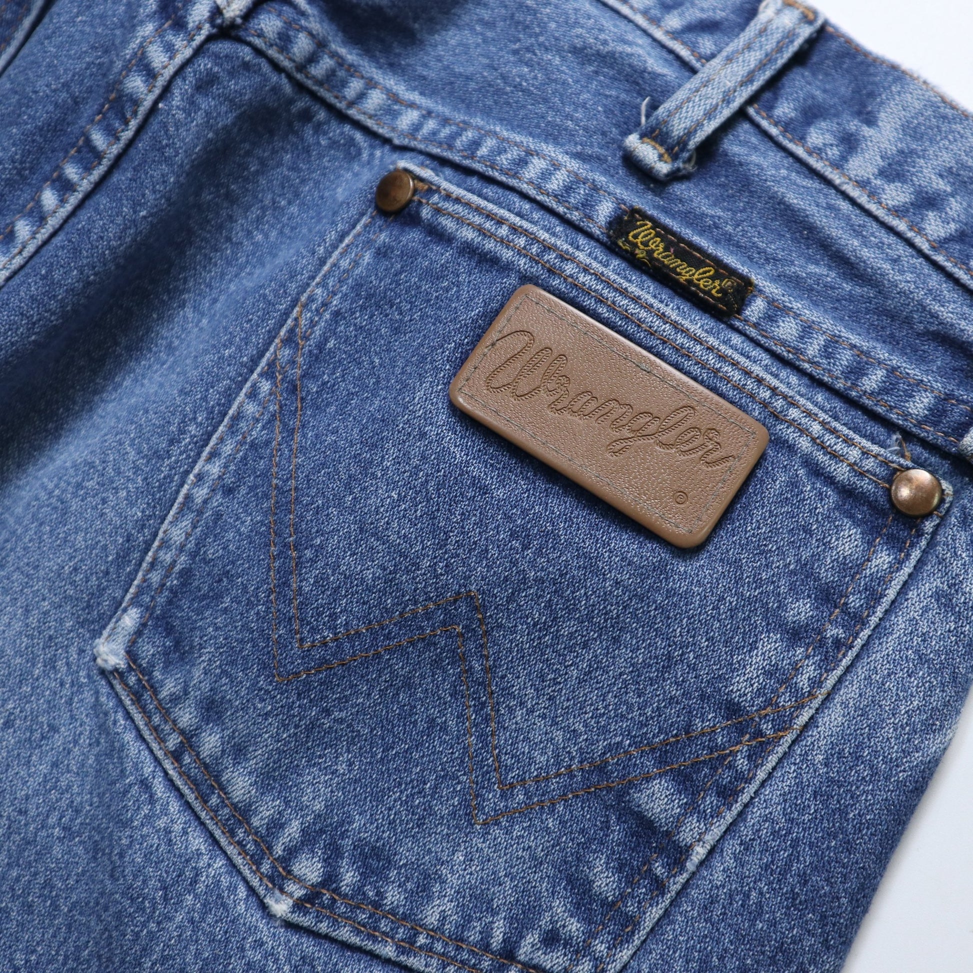 （34W) 70s Wrangler 13MWZ 藍哥直筒牛仔褲 - 富士鳥古著