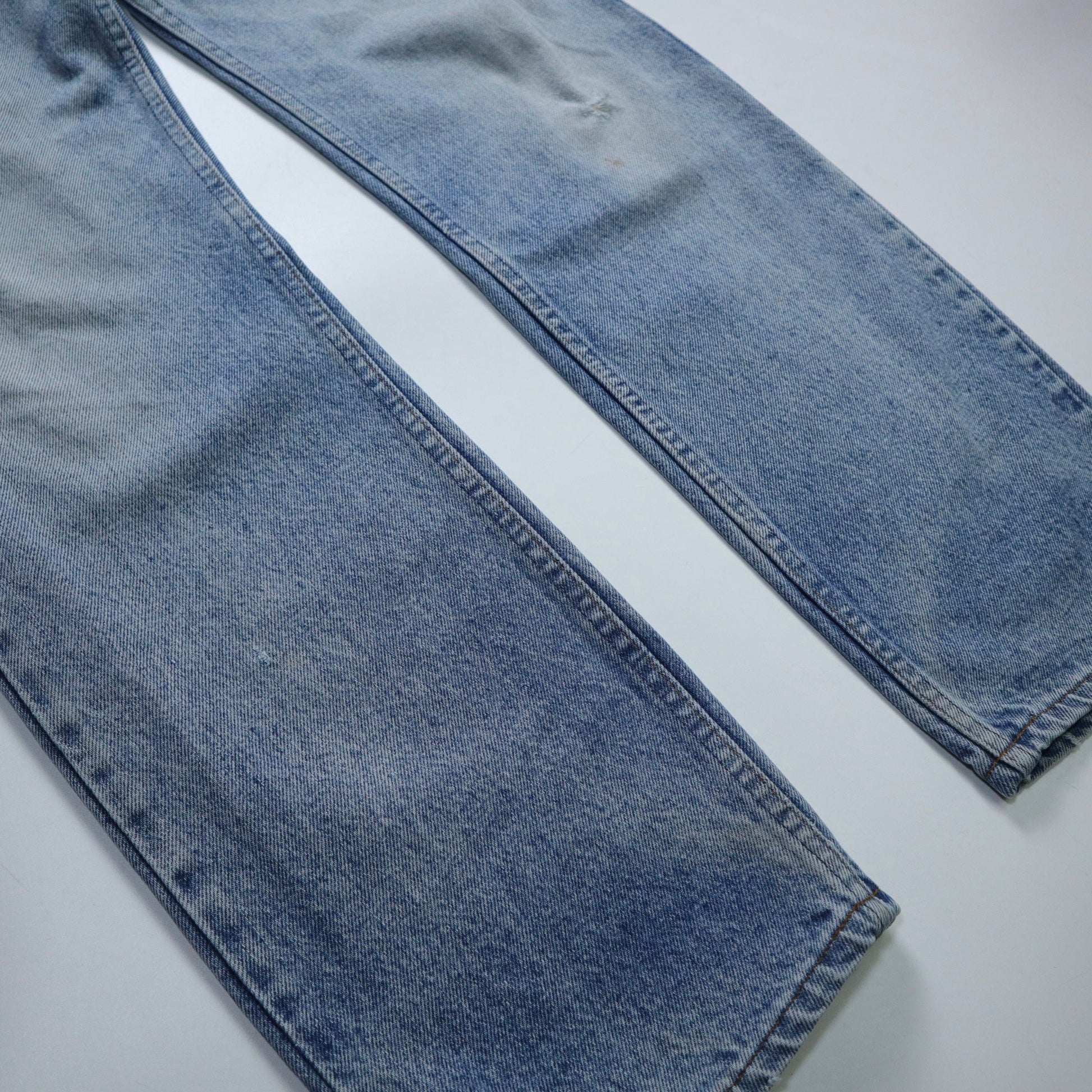 （34W) 80s Levi’s 509 - 0217 美國製 橘標 丹寧補丁直筒褲 - 富士鳥古著