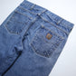 （34W) Carhartt 墨西哥製 淺色丹寧牛仔褲 - 富士鳥古著