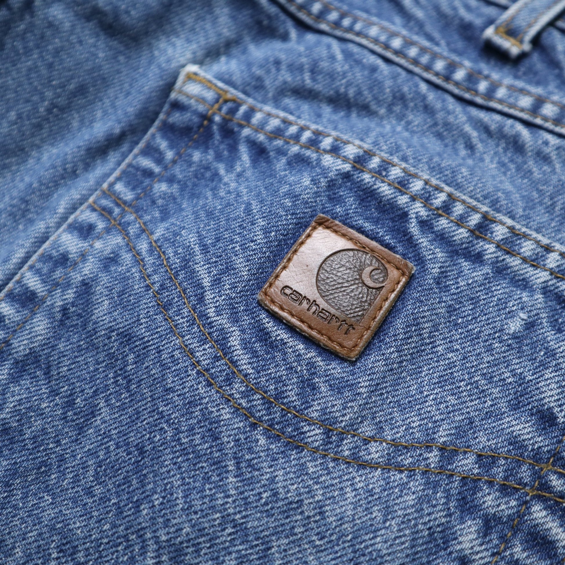 （34W) Carhartt 墨西哥製 淺色丹寧牛仔褲 - 富士鳥古著