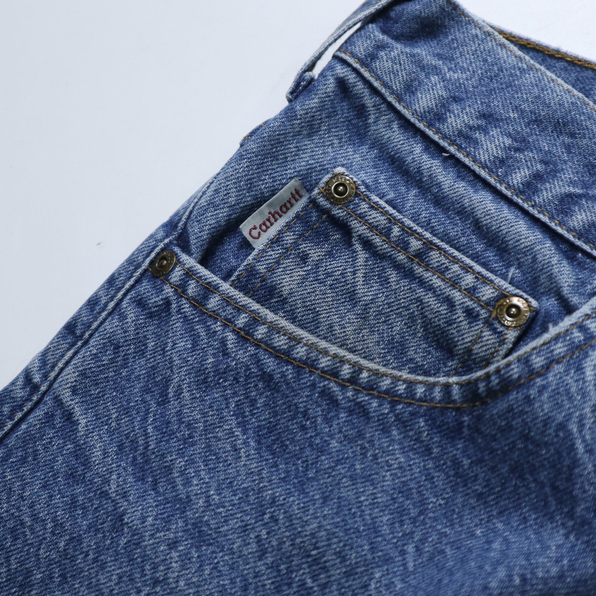 （34W) Carhartt 墨西哥製 淺色丹寧牛仔褲 - 富士鳥古著