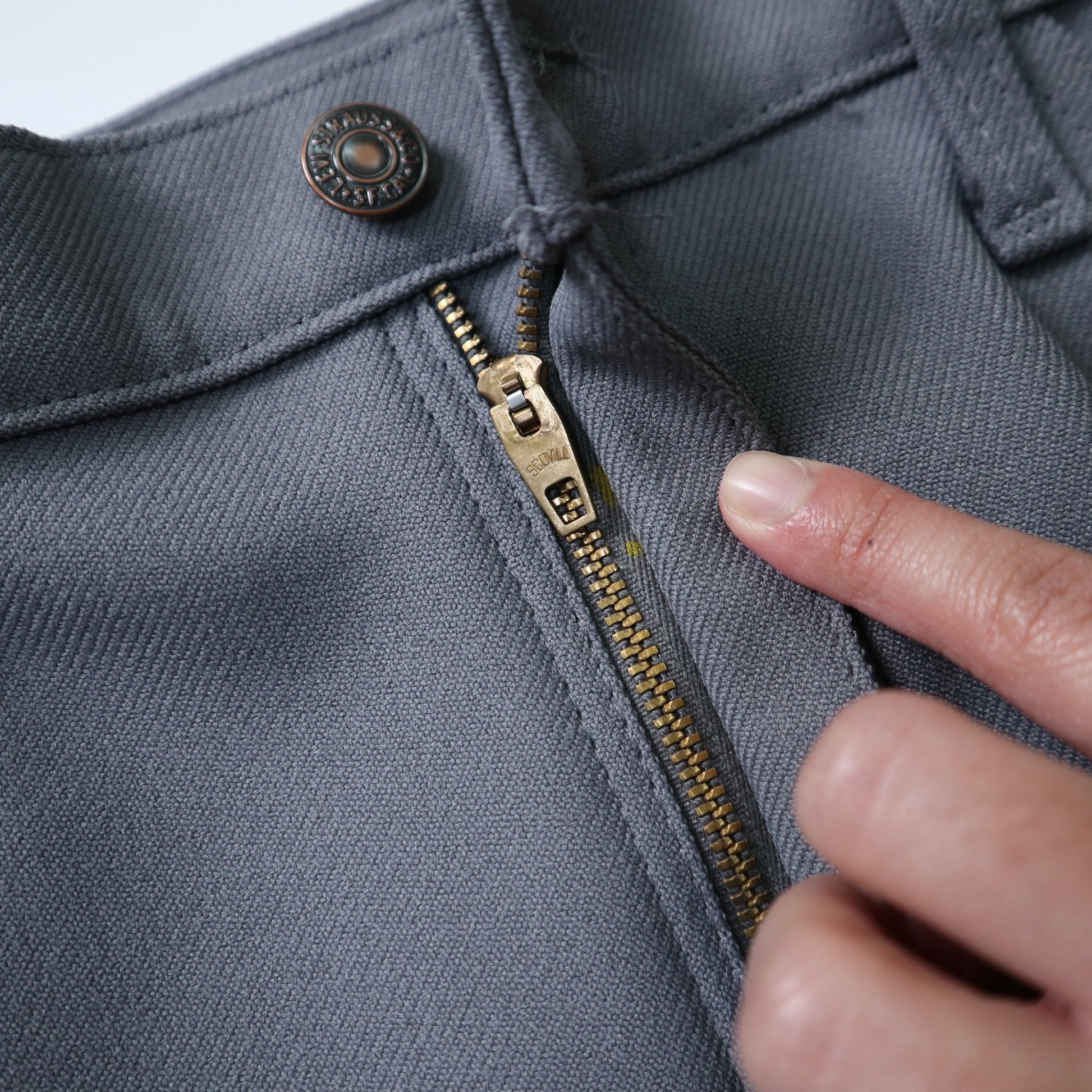 （36W) 80s Levi’s 517 美國製 灰色靴型褲 - 富士鳥古著