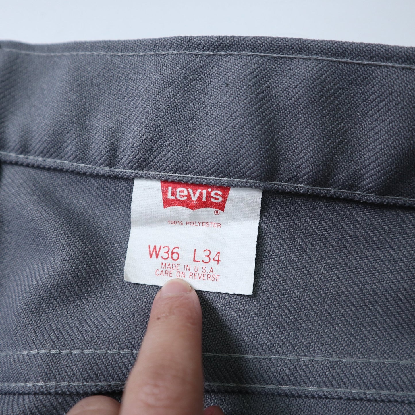 (36W) 90s Levi’s 517 美國製 灰色靴型褲 - 富士鳥古著
