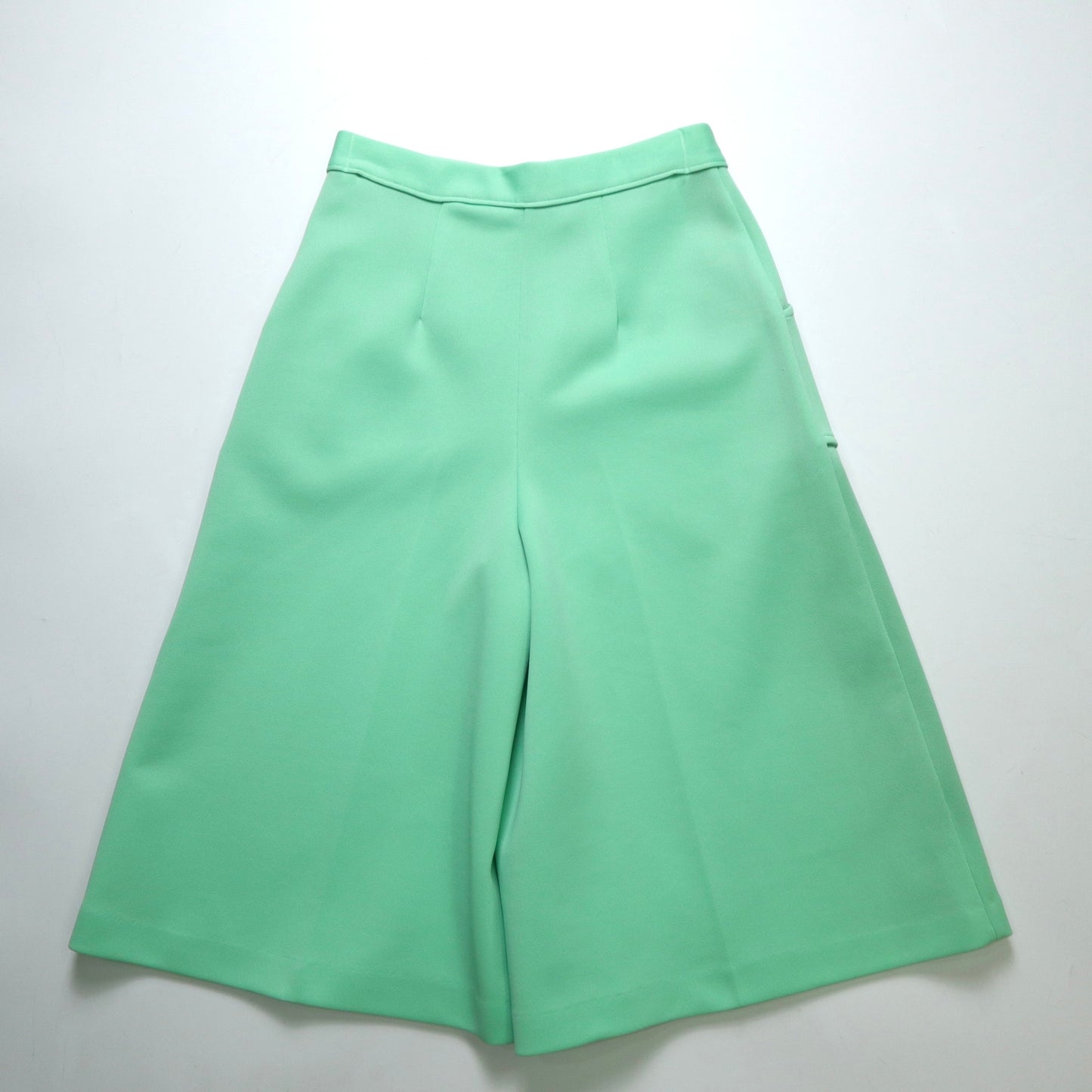 (26-27w) 1980s 美國薄荷綠立體口袋七分寬褲