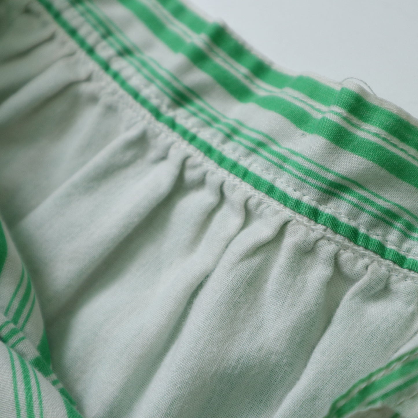 1970s 美國製 綠白條紋半身裙 ILGWU/Union made