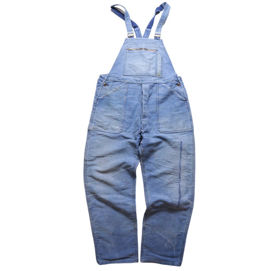 40 - 50s Le Mont St Michel French moleskin overalls - 富士鳥古著