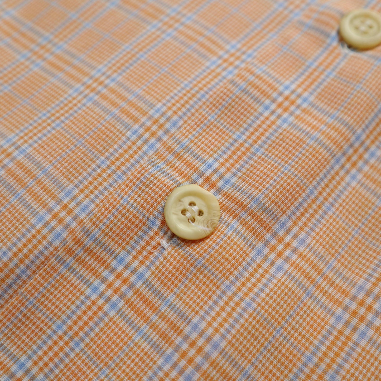 1970s 加拿大製 Rockcliffe 橘色格紋箭領襯衫
