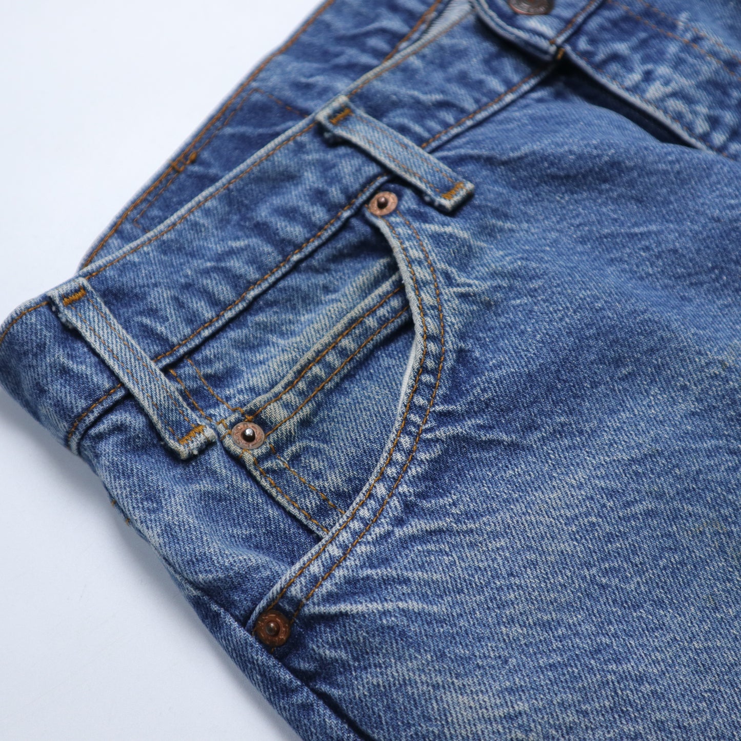 80's (36W) Levi's American-made orange label 505 straight jeans (20505-0217)