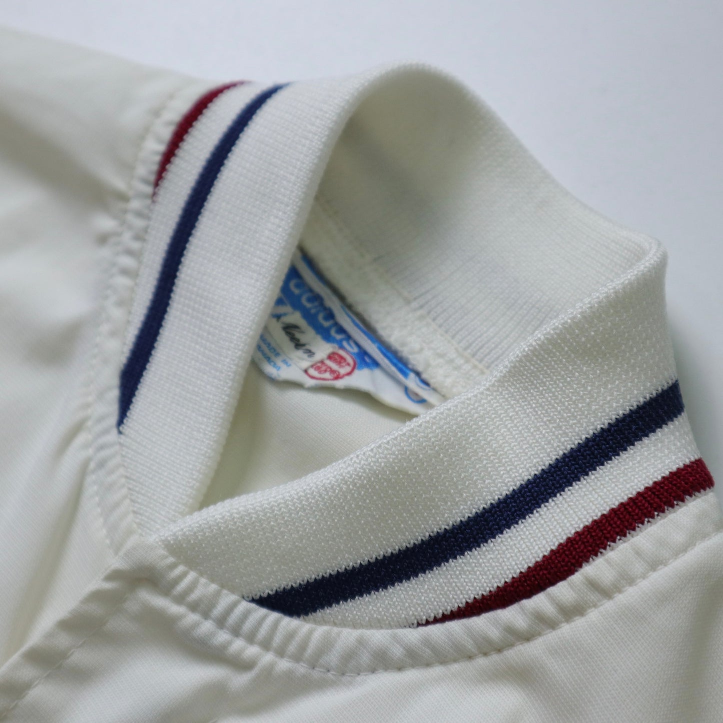 1970s Canadian-made Adidas white embroidered logo sports jacket