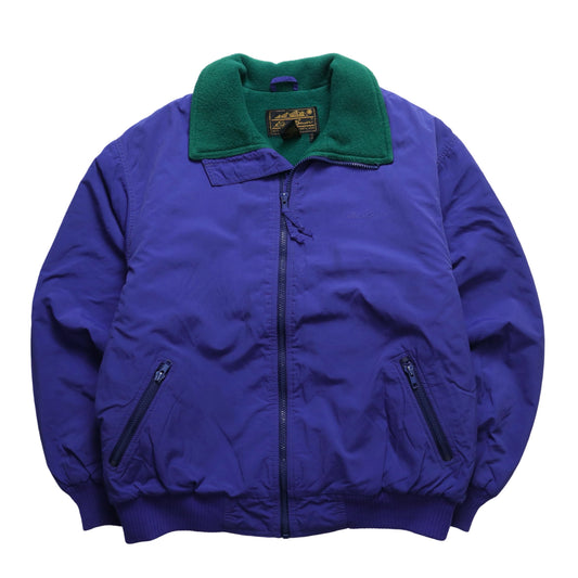 90s EDDIE BAUER American-made blue and purple windproof warm jacket