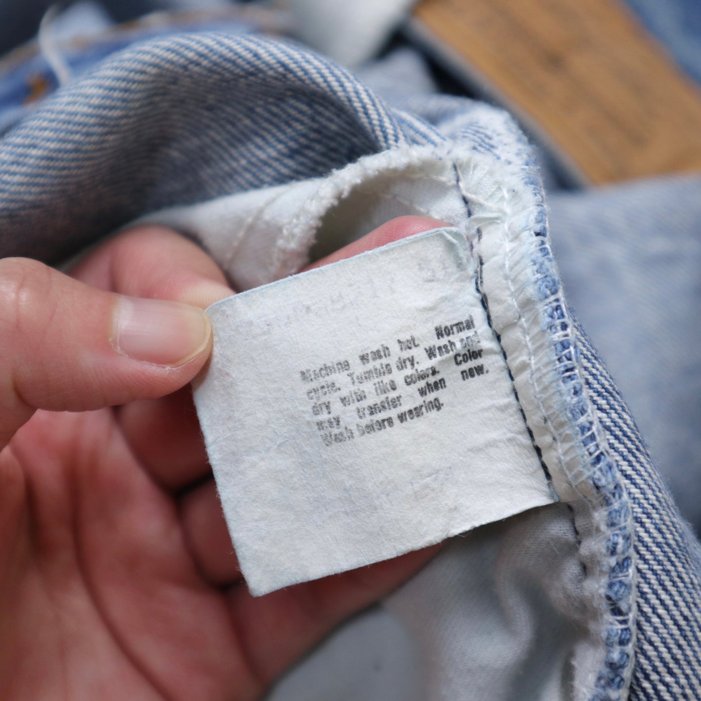 80's (36W) Levi's American-made orange label 505 straight jeans (20505-0217)