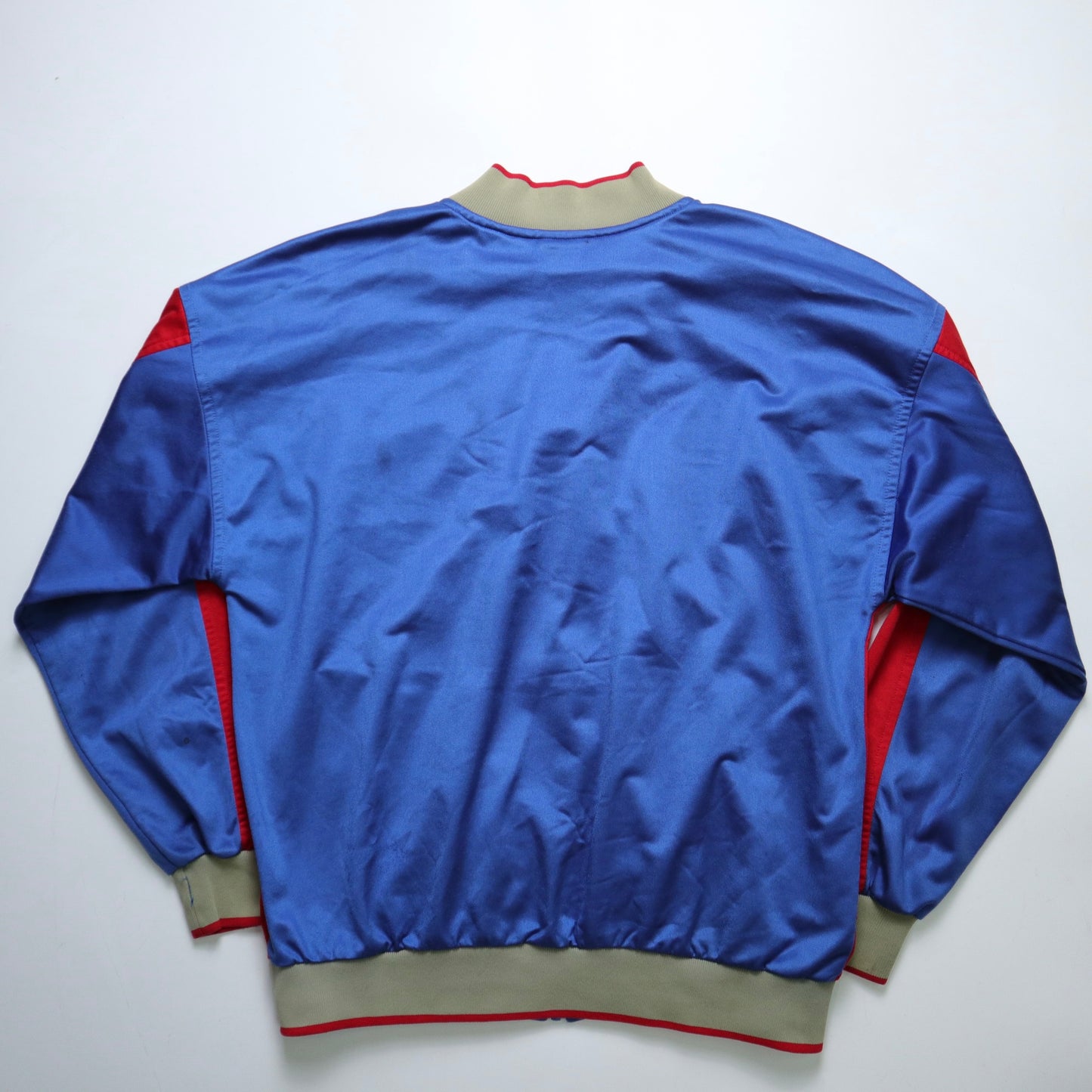 90s Hong Kong-made REEBOK blue and red colorblock sports jacket