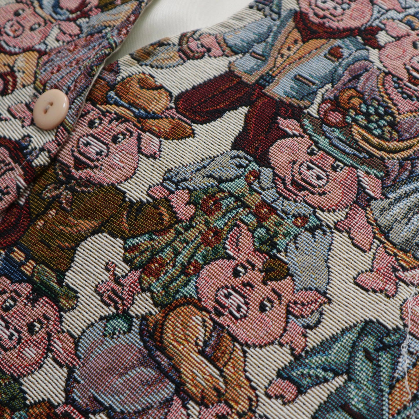 90年代 アメリカ製 子豚刺繍タペストリーベスト